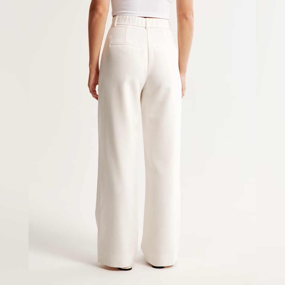 NWT Abercrombie and Fitch Sloane Tailored Wide Leg Pant - Size 29 Short -8 Short - Picture 4 of 15